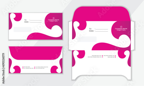 Professional envelope vector template design.