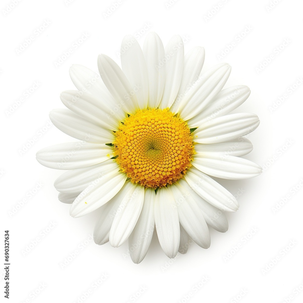 Daisy flower isolated on white background