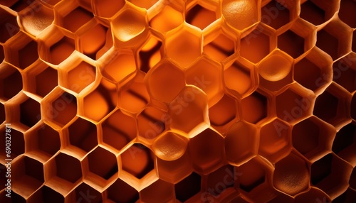 A Close-Up of a Honeycomb Made of Honeycombs