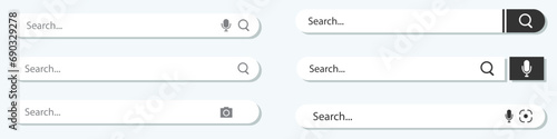 Popular browser window ,search box engine for images, simple vector illustration and icons