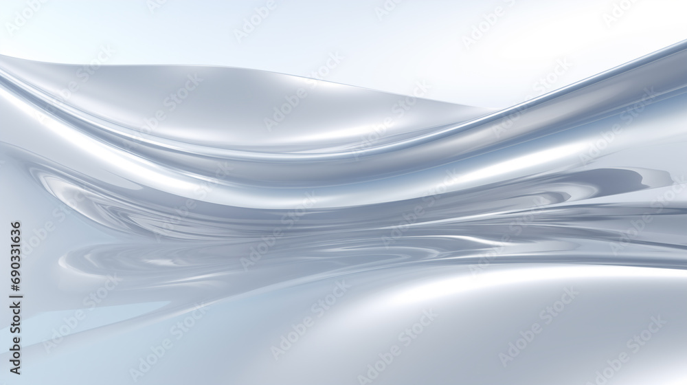 Close-Up View of Wavy Lines on a White Background Close-Up View of Wavy Lines on a White Background