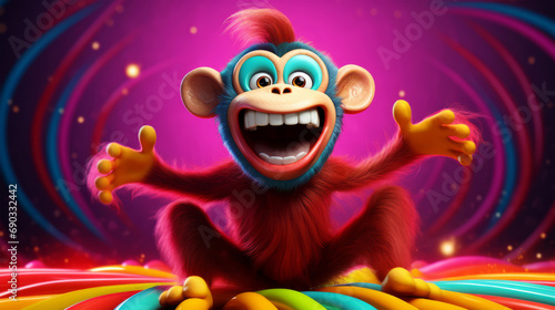 monkey icon background © Taia