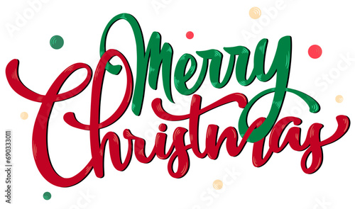 Christmas Lettering Illustration 