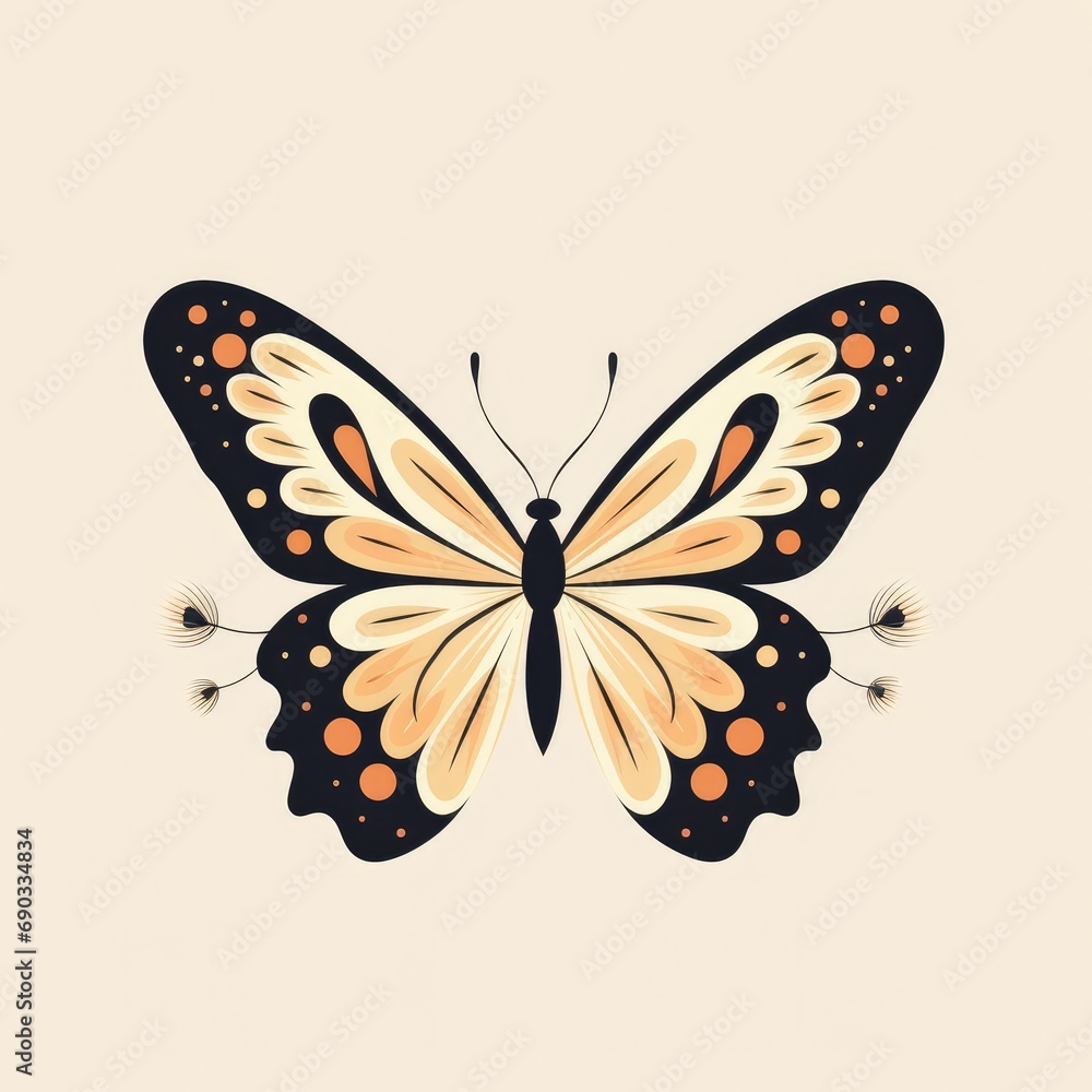A beautiful butterfly illustration design A beautiful butterfly illustration design
