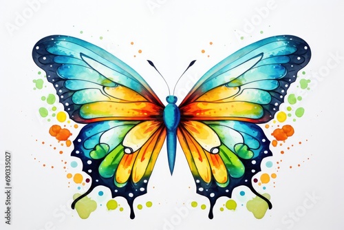 A beautiful butterfly illustration design © Leli