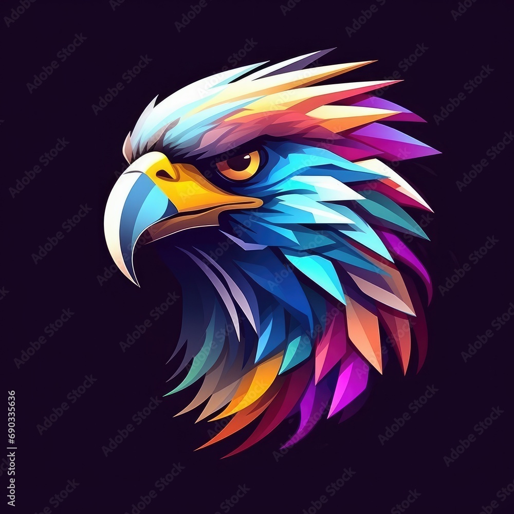 Obraz premium Eagle head illustration