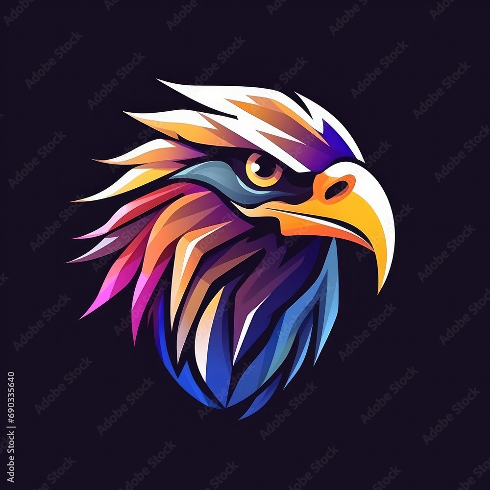 Obraz premium Eagle head illustration