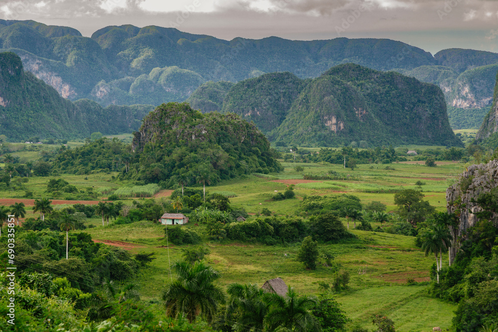 landscape with mountains in Cuba