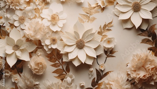 A Close-Up of a Wall Adorned with Beautiful Flowers © Anna