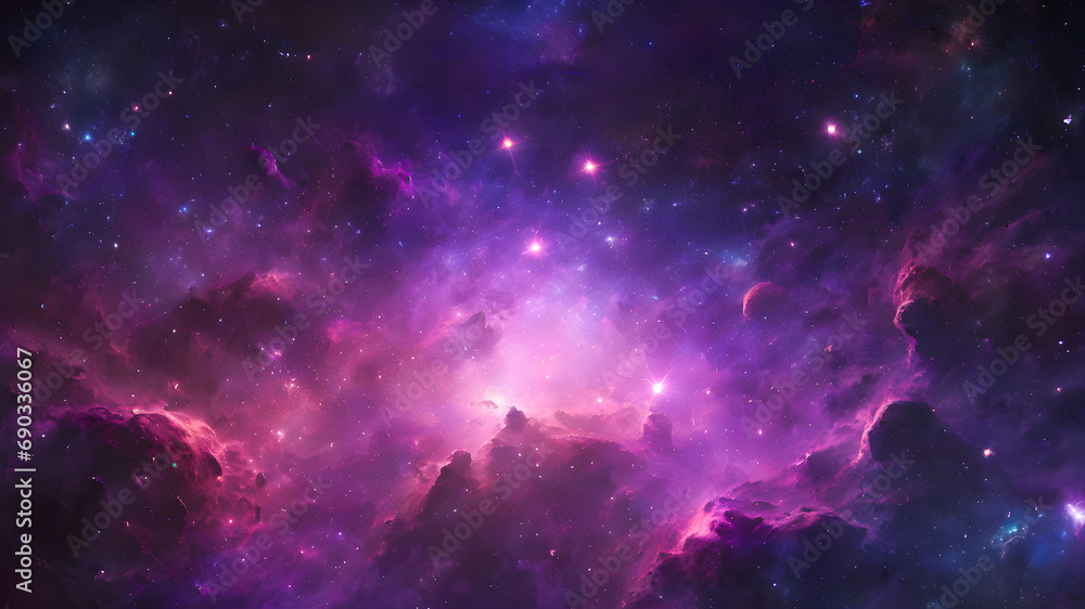 Fototapeta premium Cosmic space and stars, science fiction wallpaper. Beauty of deep space.