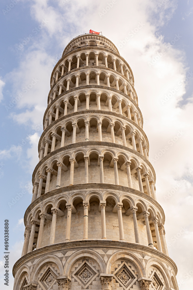 Torre inclinada de Pisa, Italia.