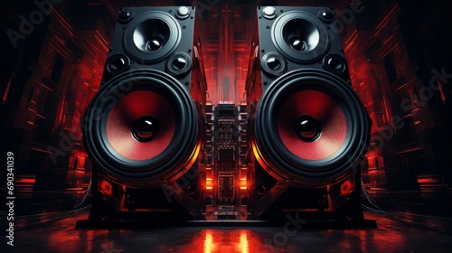 loud speakers ai generated