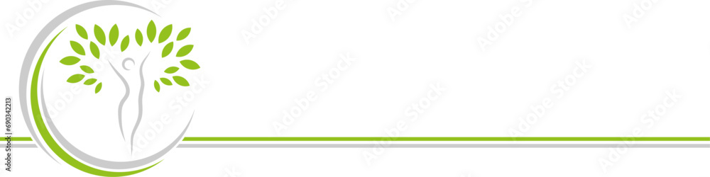 Frau, Person in Bewegung als Baum, Heilpraktiker, Frauenarzt, Hintergrund