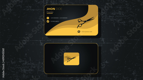 salon visiting card design