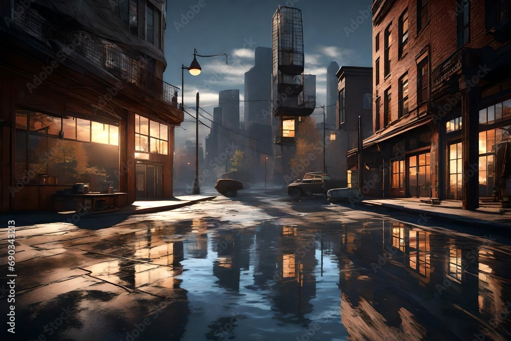 Fototapeta premium night in the city