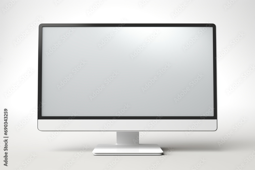 Poste de travail, ordinateur sur fond blanc. Travail, business, bureau. Technologie, mock-up. Pour conception et création graphique. Poste de travail, ordinateur sur fond blanc. Travail, business, bureau. Technologie, mock-up. Pour conception et création graphique.