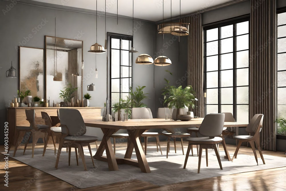 Fototapeta premium room interior