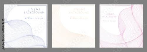 A pattern of wavy lines. Luxurious abstract background. Interior design, wallpaper, textures, textiles. The option of packaging, banners and creative design ideas