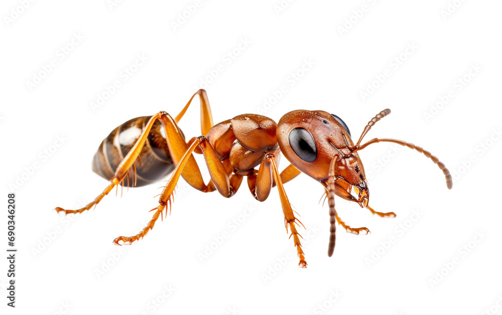 Ant insect isolated on a transparent background.