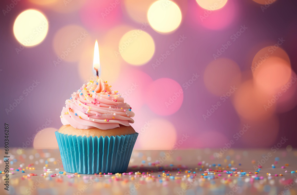 birthday cupcake with candle birthday cupcake with candle