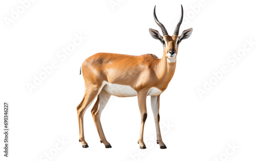Antelope Africa isolated on a transparent background.
