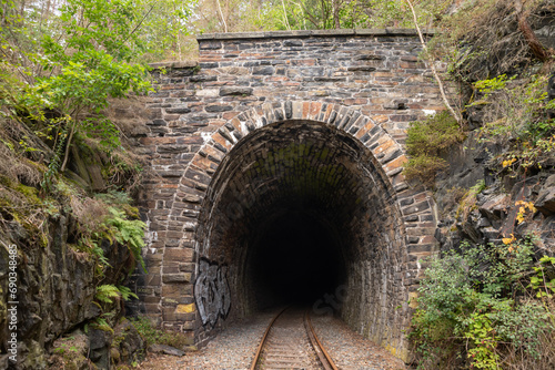 old stone arch for railroad