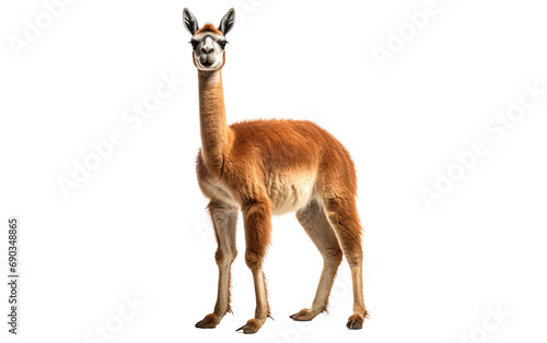 Guanaco isolated on a transparent background. © Tayyab Imtiaz