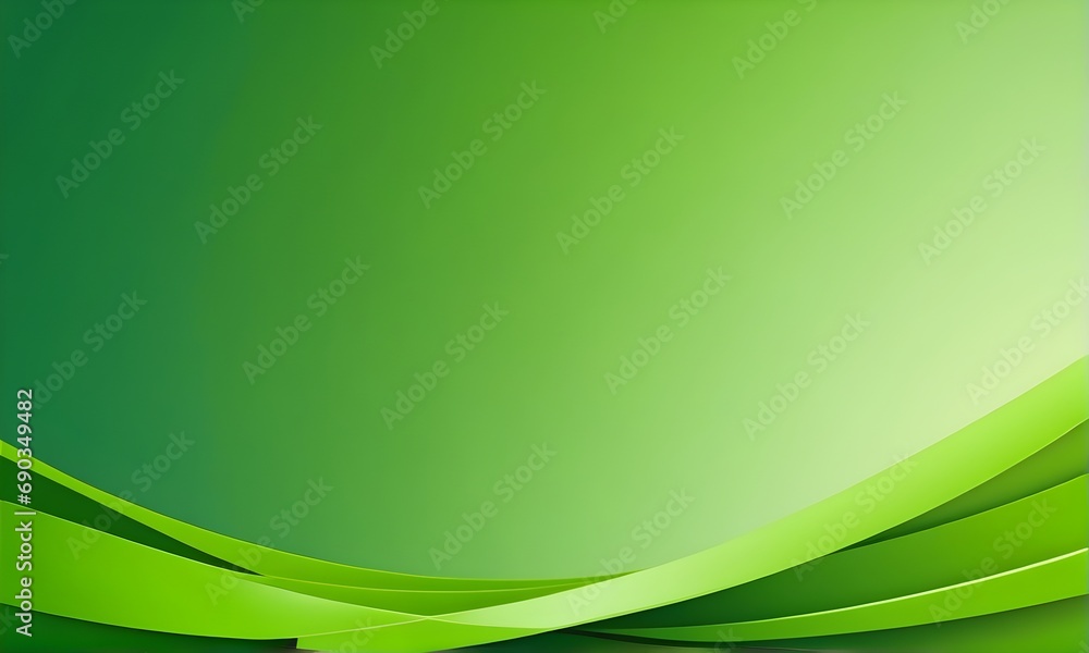 Abstract gradient green background with waves for template, background, banner, postcard, presentation Abstract gradient green background with waves for template, background, banner, postcard, presentation