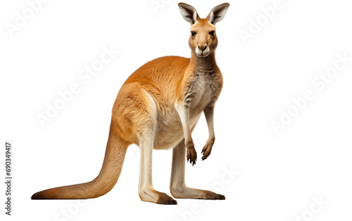 Kangaroo isolated on a transparent background.