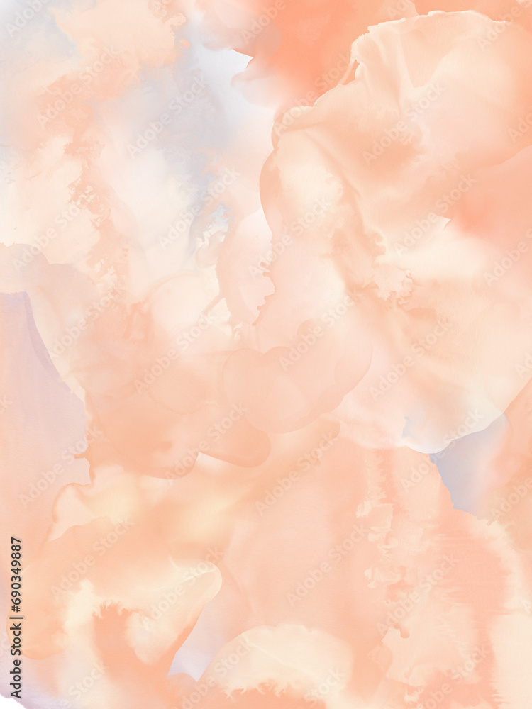 Peach fuzz color backdrop, abstract orange background, wallpaper