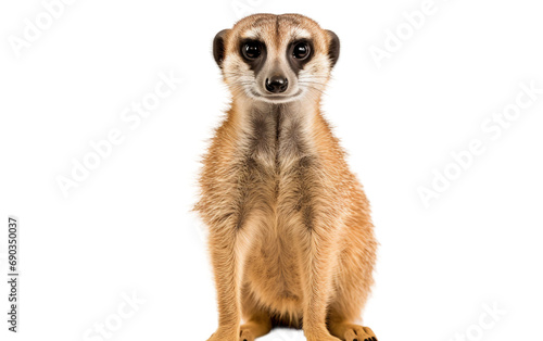Meerkat Africa isolated on a transparent background.