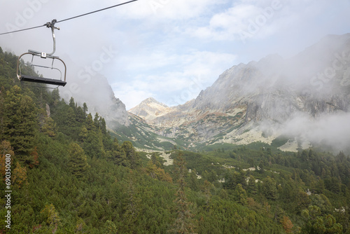 Chair lift, High Tatra, Slovakia