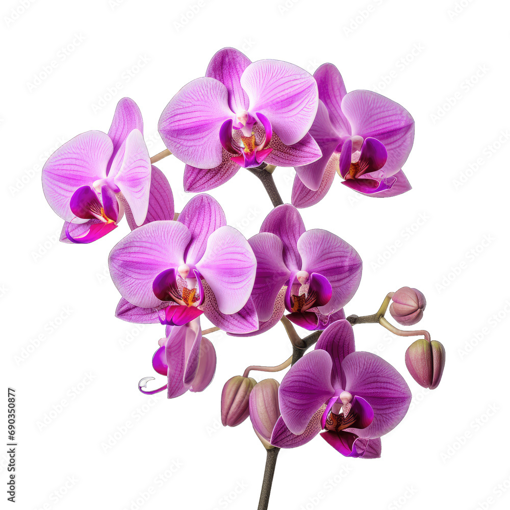 Orchid flower isolated on transparent or white background, png Orchid flower isolated on transparent or white background, png