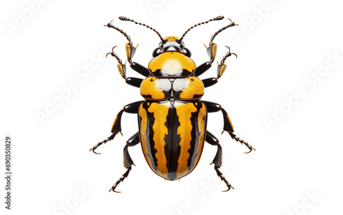 Pronghorn Beetle Insect isolated on a transparent background.