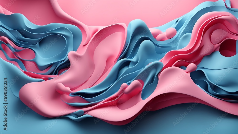 3d render, abstract background, colorful metal texture, colorful liquid surface, metal liquid wave.