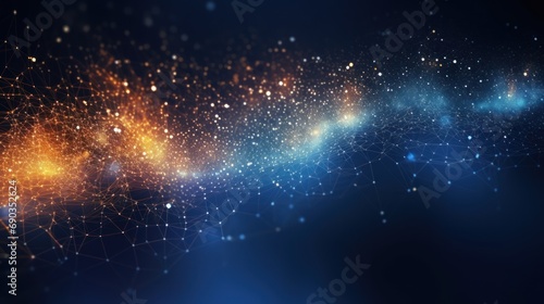 Innovation in Modern IT Technology Abstract Particle Background