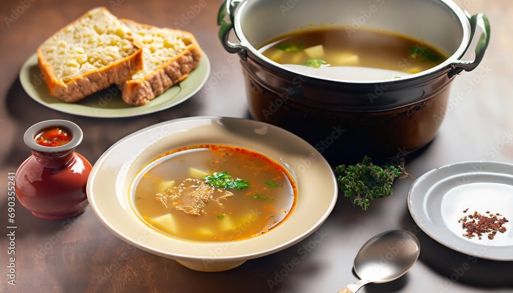 beef soup suitable as background or banner beef soup suitable as background or banner