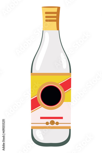 caipirinha bottle illustration