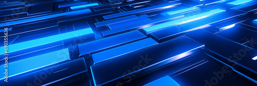 Electric Blue Bars Dynamic Background 