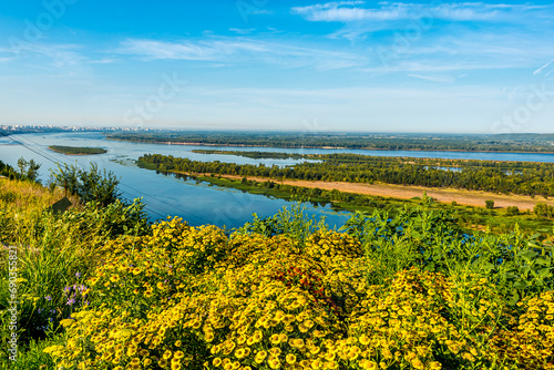 Fotografie Samara city (Russia) on the banks of the Volga River