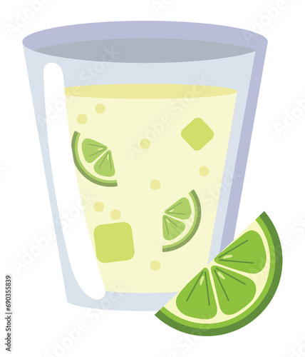 caipirinha cocktail glass design