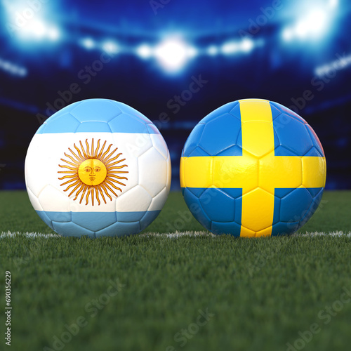 Argentina vs. Sweden Soccer Match