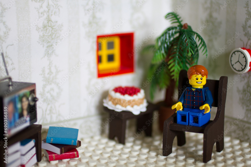 Cozy Figure Enjoying Leisure Time at Home Cozy Figure Enjoying Leisure Time at Home