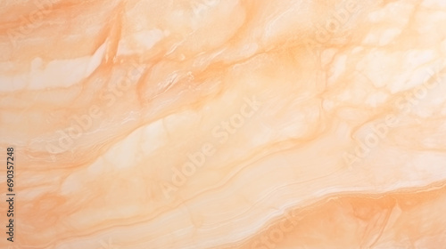 A close up view of a marble surface. Monochrome peach fuzz background.