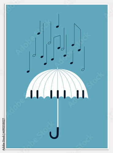 Music Festival Background Poster, Aesthetic Modern Art Collection For Decoration,	