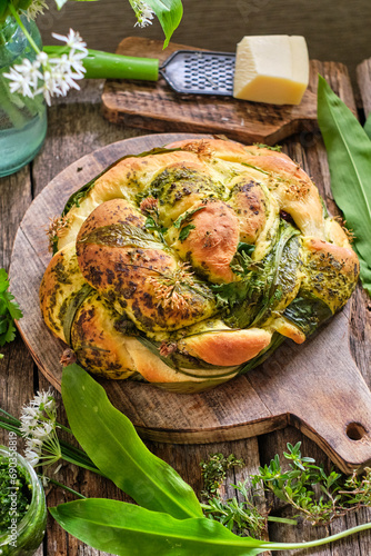 Fotografia Bread with herbs
