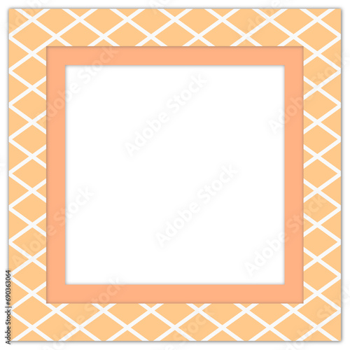 isolated square photo frame