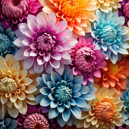 Ein schöner Hintergrund mit bunten Blumen © Daniela Stärk