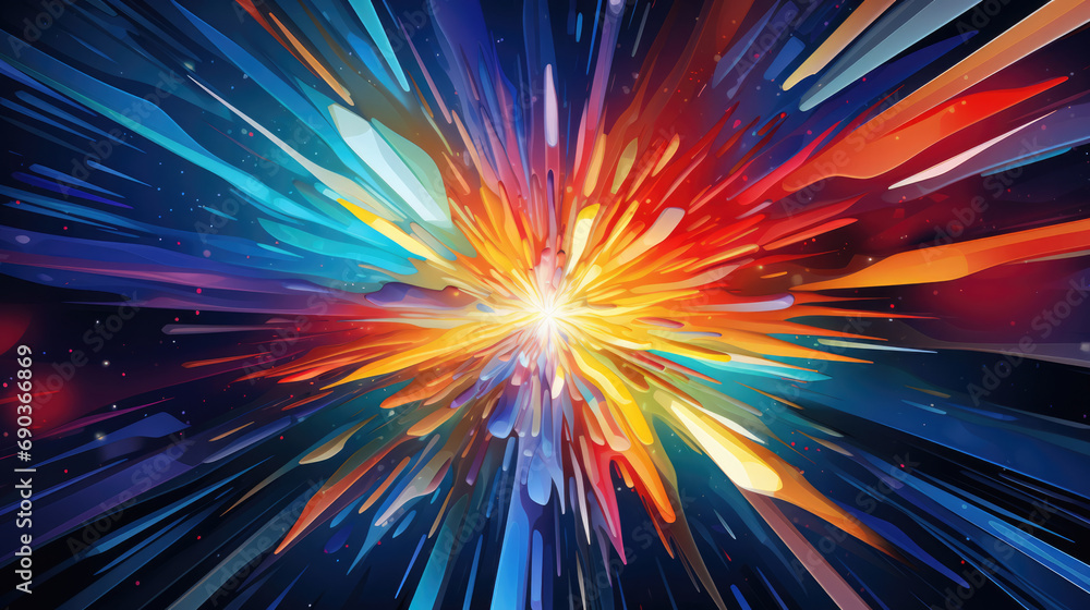 Vibrant color explode, spreading abstract background with a dynamic zoom effect, creating a visually captivating and energetic visual experience Vibrant color explode, spreading abstract background with a dynamic zoom effect, creating a visually captivating and energetic visual experience