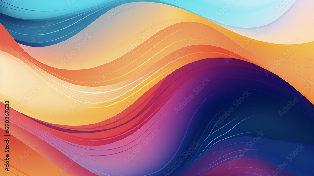 abstract colorful wave background